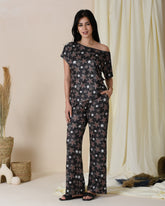 OFF-SHOULDER STARTS COTTON PAJAMA